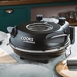 Cooks Professional Electric Pizza Oven 1200W with Stone Base 31cm Grey view 3