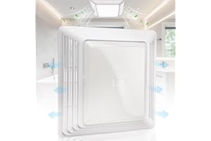 FANCYTARK S97014094 Bathroom Fan Cover Grille and Lens for Br-oan Nu-tone 678, 679, 679FL, 679FLT, 680, 680FL, 680FLT, M680, HD50L, HD80L, 678C