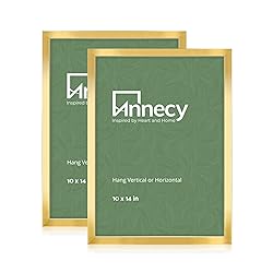 Annecy 10x14 Picture Frame Gold（2 Pack）, 10 x