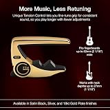 G7th Performance 3 6 String Gold Capo with ART Tension Control UK Design view 4
