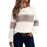 Zeagoo Sweaters for Women 2026 Loose Fit Chunky Knit Casual Fall Outfits | Cute Crewneck Pullover Sweater,Womens Long Sleeve Tops,Early Fall Fashion,Winter Clothing,Business Casual Outfits