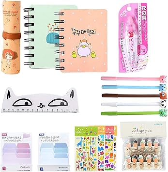 18 Pcs Cute Stationery for Girls 
