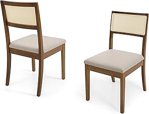 Dining Chair Herval Furniture, Cane-Back, Solid Wood, Set of 2