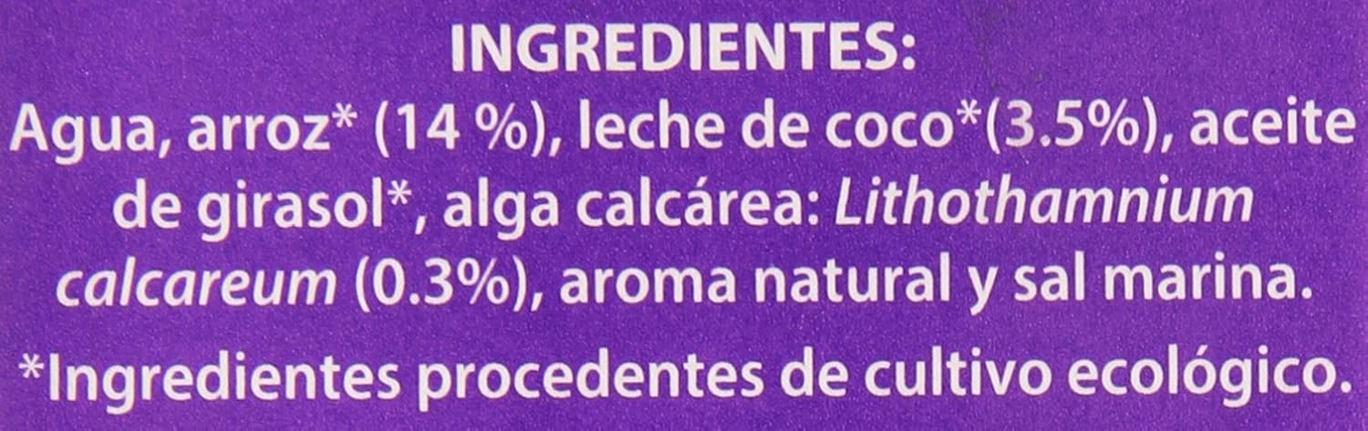 Gerblé - Arroz Coco Bio - Bebida De Arroz Con Coco Ecológica - 1 l - [pack de 3]: Amazon.es: Alimentación y bebidas