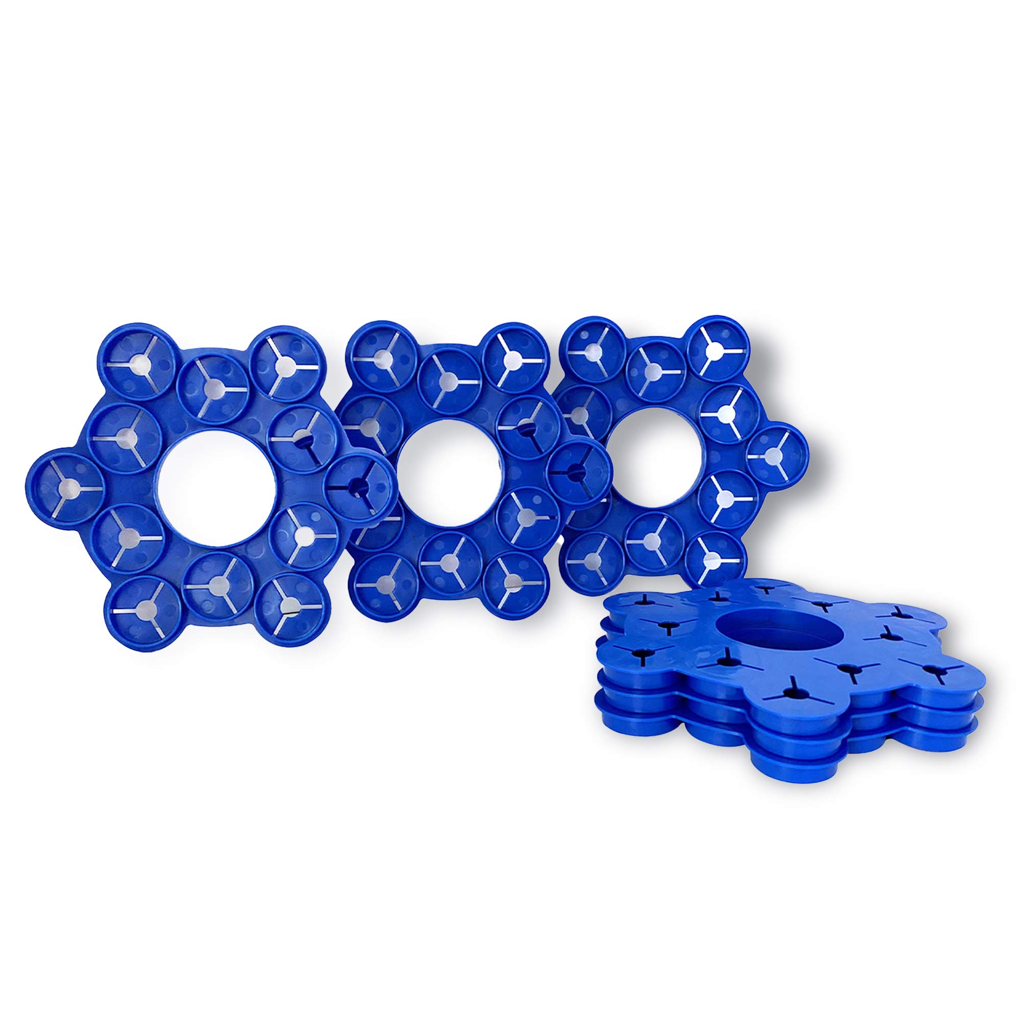 WePrep Wigwam Support | Beautiful Colours | Bamboo Wigwam Cane Support | For Climbing Plants, Beans, So Many More | Proudly Made In The UK | Set Of 6 (Blue)