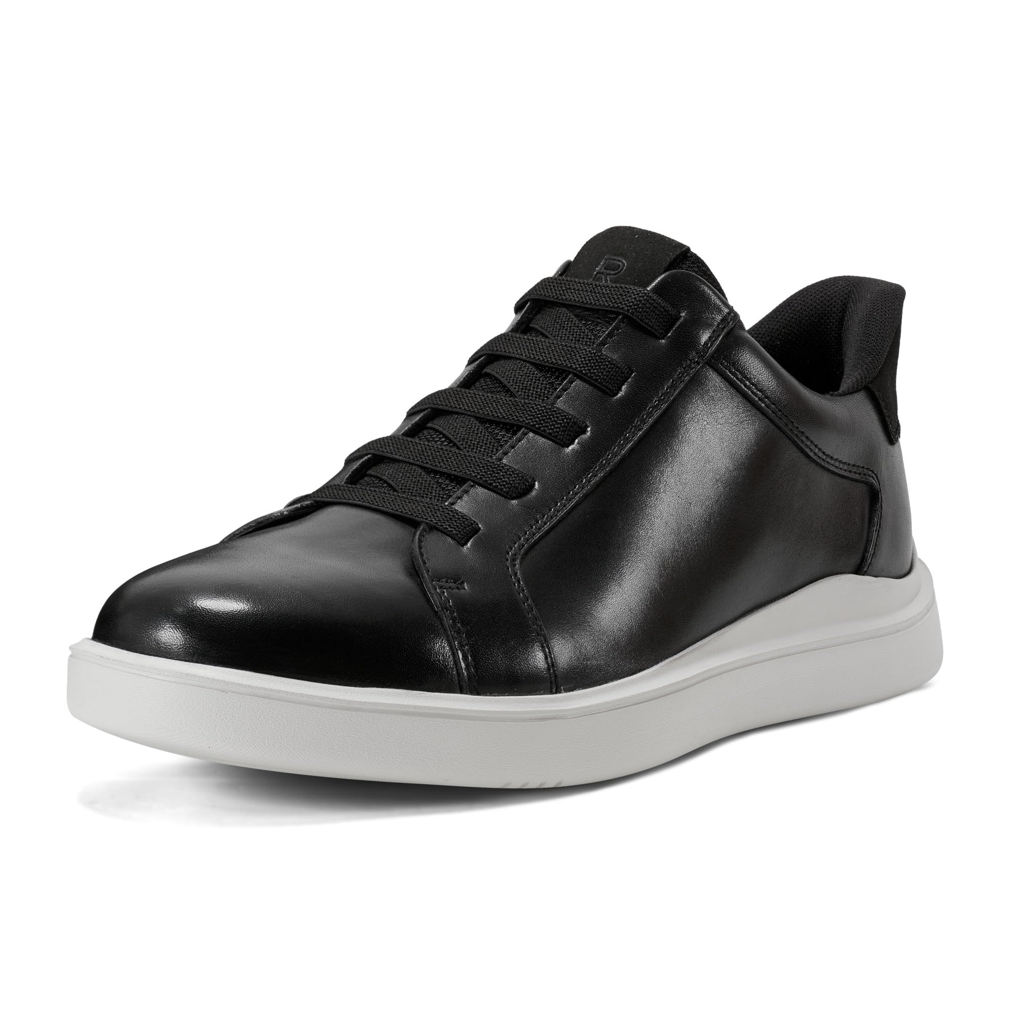 Rockport Men’s Tynnar Sneaker, Black Leather, 8.5 Wide