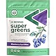 Rewind Greens - Super Greens Powder - Delicious Green Juice Drink Mix with Amazing Flavor - Over 40 Superfoods - Vitamin B12, Zinc, Vitamin C, Magnesium, and Calcium - Blueberry Acai Bliss