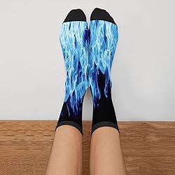 Jinjinkiang Blue Fire Flame Flames Flaming Unisex