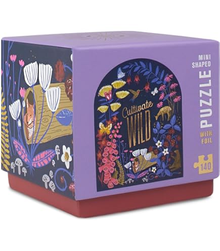 Lantern Press Mini Jigsaw Puzzle - Firelight Collection 'Uncork The Sweet Life' Foil Accent Puzzle