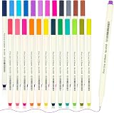 APOGO Fineliner Pens 24 Color 0.38mm No Bleed Fine Line Pens Set