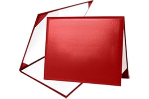 Misscom Diploma Cover 8.5” x11” Diploma Holder of Graduation Leatherette Padded Certificate（Tent Style)