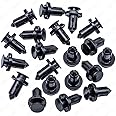 Rexka 20pcs Splash Shield Under Cover Mud Guard Wheelhouse Liner Bumper Cover Push Type Retainer Clip for Nissan 01553-09241 240SX Maxima Subaru Forester Impreza Legacy Outback STI Tribeca WRX