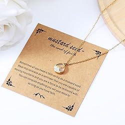 Mikovivi Faith Necklace for Women, Gold Mountain