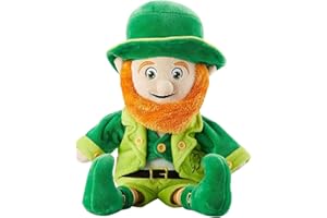 Juvale 14-inch Stuffed Leprechaun Doll Plush Toy for Kids, St. Patrick’s Day Gifts for Decor Accessories (Green)