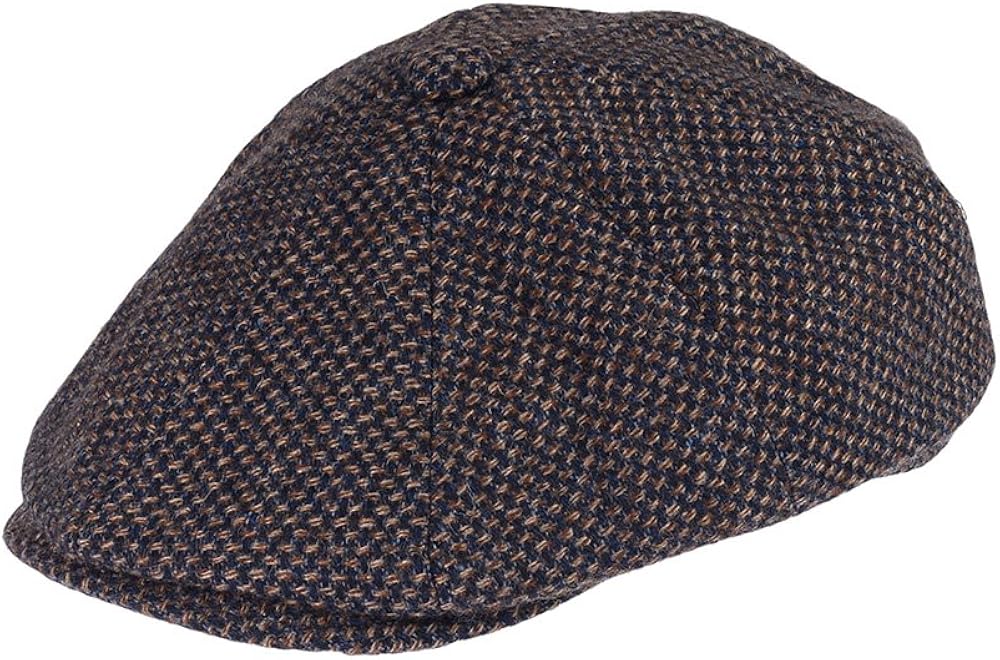 tweed 8 panel cap