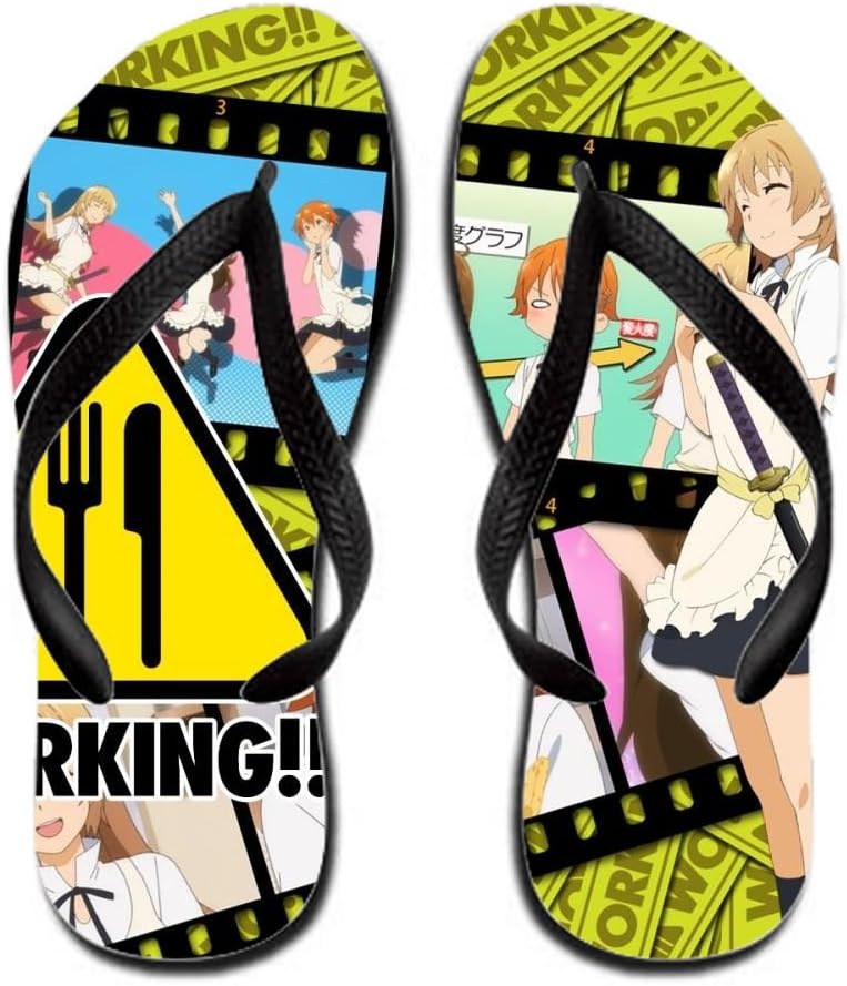 Eugenpatri Anime Working Flip-flop (men/women) Rubber