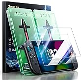 MAGIC JOHN for Nintendo Switch 2 Eye Protection Screen Protector 7.9'' 2025, Anti-Glare, Blue Light Filter, HD Clear, Automatic Dust Removal, 9H Tempered Glass, Compatible with Switch Console, 2 Pack