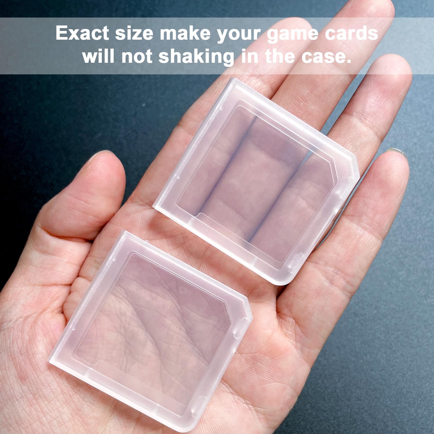 12Pcs Game Case Clear Game Card Box Anti Dust Cover Transparent Storage Box Case for DS 3DS DSI Protective Single Cartridge Holder