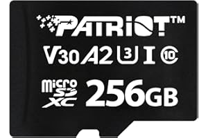 Patriot VX Series 256GB Micro SDXC V30 A2 UHS-I U3 4K UHD Memory Card - PSF256GVX32MCX