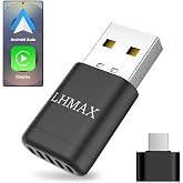 Ultra-Compact USB-C/A Apple Wireless CarPlay Wireless Android Auto Adapter | Hide this car play wireless adapter in your port for a clean dash. Enjoy instant connections without blocking cup holders.