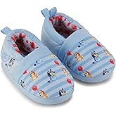 Bluey & Bingo Plush Kids Slippers - Cozy Slip-On Aline Slippers for Boys & Girls Featuring, Bandit, Chilli & Bingo