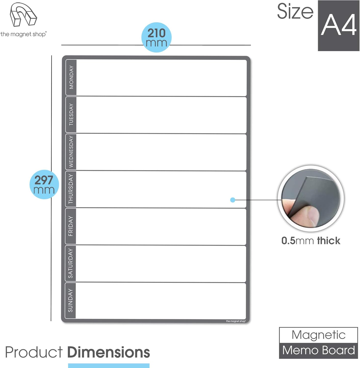 The Magnet Shop A4 Magnetic Weekly Planner and Organiser - Image 4