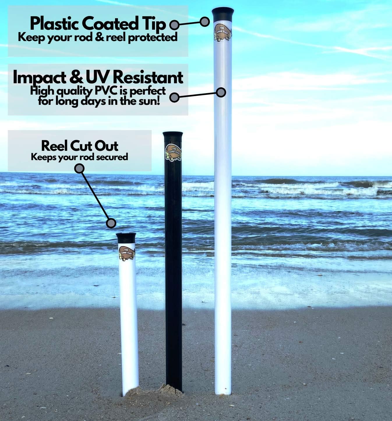 surf fishing sand spike rod holder