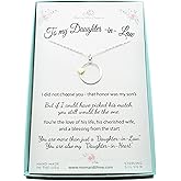 MOM & THREE DAUGHTERS 925 Sterling Silver Circle with Bronze Heart Necklace| 18" Chain| Wedding Jewelry | Gift from Mother In Law |