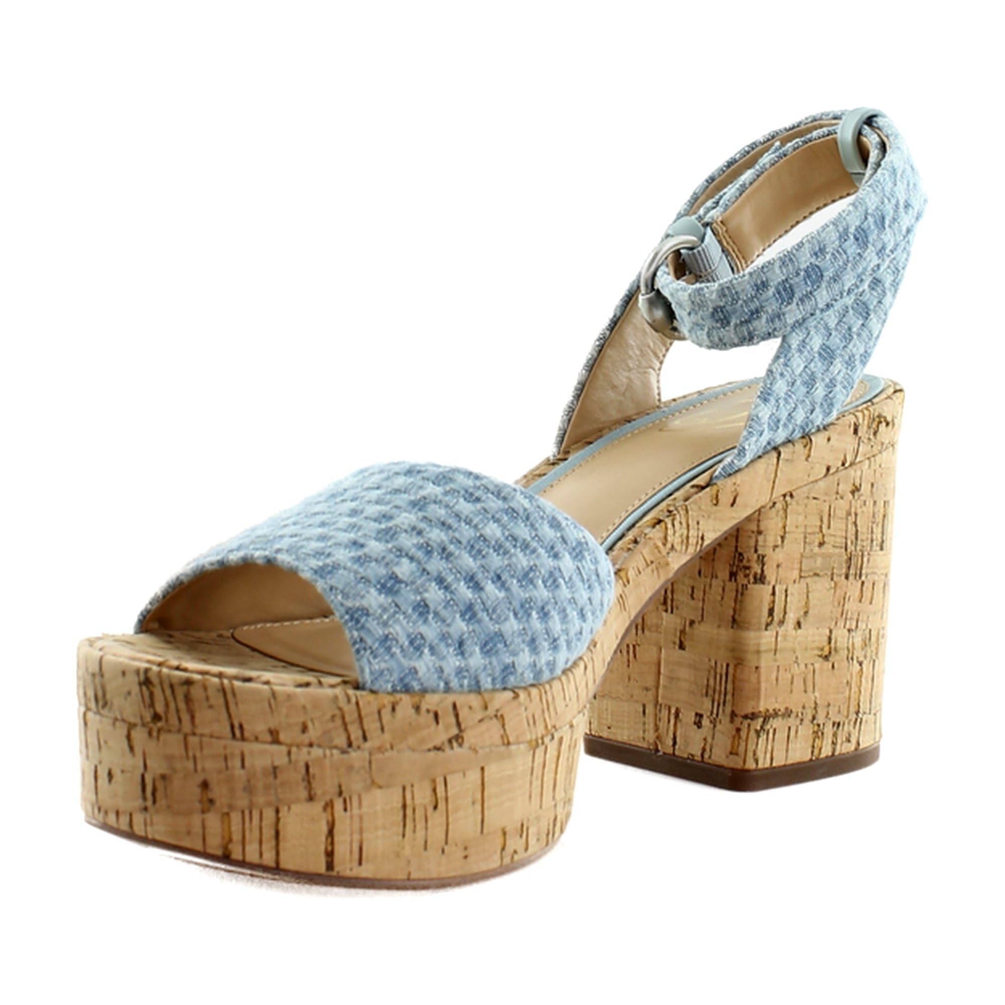Photo 1 of Sam Edelman Immie Heeled Sandal Montrose Blue 8.5 Medium