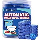 20 Count Automatic Toilet Bowl Cleaner Tablets, Bathroom Cleaning Tablets with Long-Lasting Formula, Toilet Cleaners, Blue