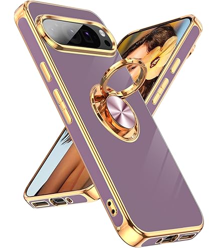 Coque Pour Google Pixel 8 Pro, Silicone Slim Transparent Avec Support Pliable Argente Booling