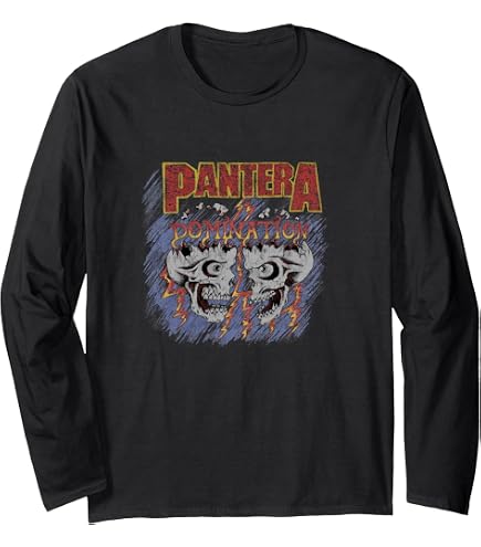 Amazon.com: Pantera Official Vintage Group Sketch Long Sleeve T