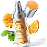 NING DERMOLOGIE Vitamin C Serum with Niacinamide & Ethyl Ascorbic Acid: Brightening, Moisturizing Face Serum for Dark Spots | Hyperpigmentation & Anti-Aging Treatment | Korean Synergy Formula 1.01oz
