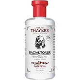Thayers Alcohol-Free Rose Petal Witch Hazel Facial Toner for Glowing Skin, Soothing, Hydrating, Refreshing Toner for Normal a