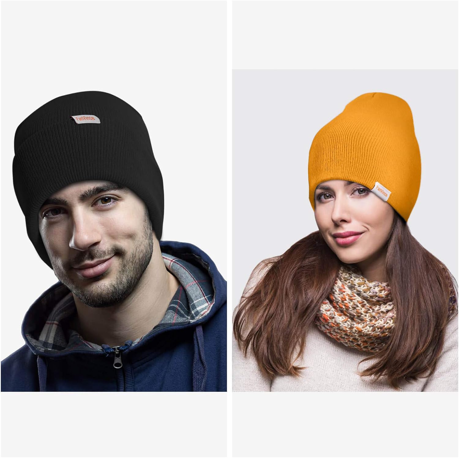 FANVINCE Beanie for Men Black at  Men’s Clothing store