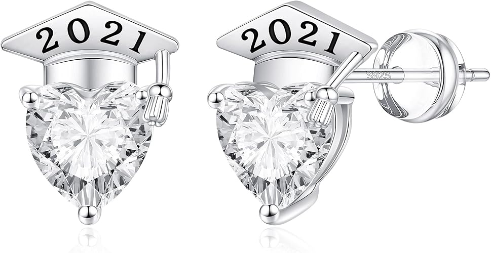 Sterling Silver Heart Stud Earrings