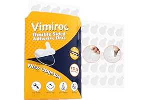 VIMIROO Adhesive Dots Double Sided– 100pcs Waterproof Small Sticky Tack Putty, Clear Removable Wall Sticky for Crafts, Posters, Balloons Festival Decoration Picture