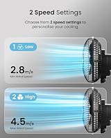 Pro Breeze 6 Inch Clip On Fan 2 Speeds Mains Powered 360° Rotation view 6