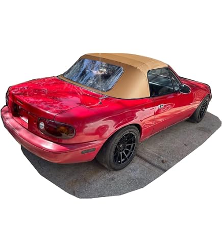 Ford Thunderbird Convertible Soft Top Replacement with Heated Glass Window (Material: Haartz TwillFast II RPC, Colors: Black