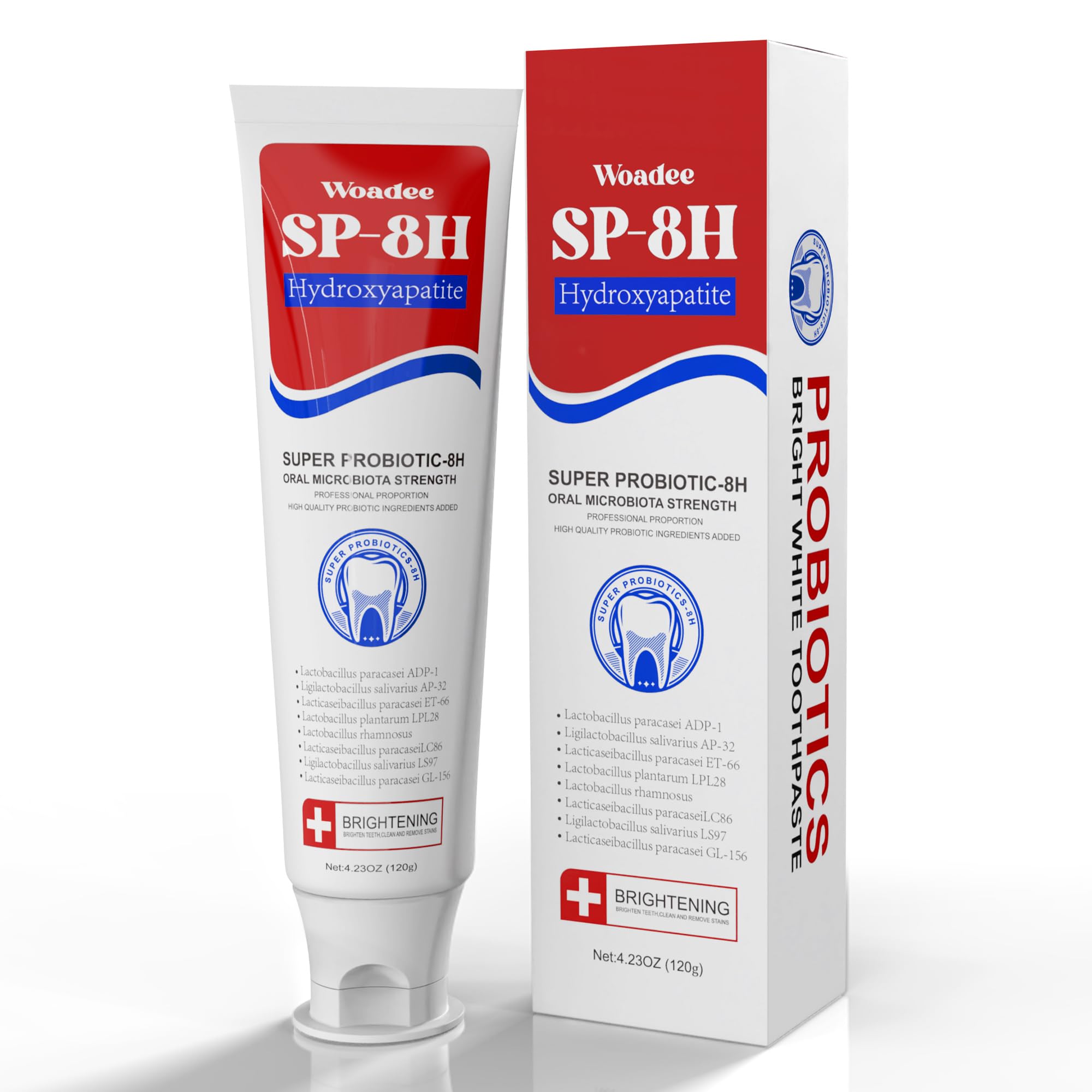Photo 1 of SP-8 Hydroxyapatite Probiotic Whitening Toothpaste, 8 Probiotics Plus Hydroxyapatite Formula for Teeth Whitening, Strengthening and Enamel Protection?Mint Flavor, Fresh Breath, Fluoride-Free (1)