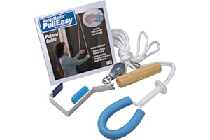 RangeMaster PullEasy Shoulder Pulley with Patient Guide │Physical Therapy Pulley │ Aids with Shoulder Surgery Recovery │ Grip-Free Hold │ Metal Bracket