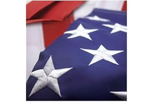 VSVO US American Flag 3x5 Ft - Heavy Duty 300D Oxford Nylon Embroidered US Flags, Embroidered Stars, Sewn Stripes, Indoor/Outdoor, Vibrant Colors, Brass Grommets