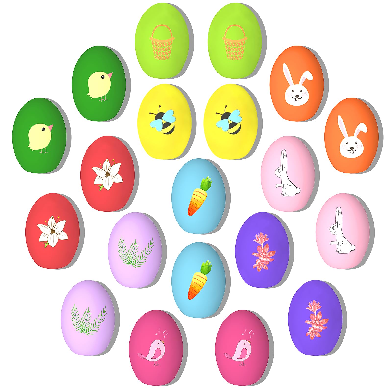 TONGKTAI Dog Toys Squeaky, [20 Pack] Soft Puppy Egg Balls, Funny Interactive Squeak Pet Chew Toy for Puppies Small Medium Breed