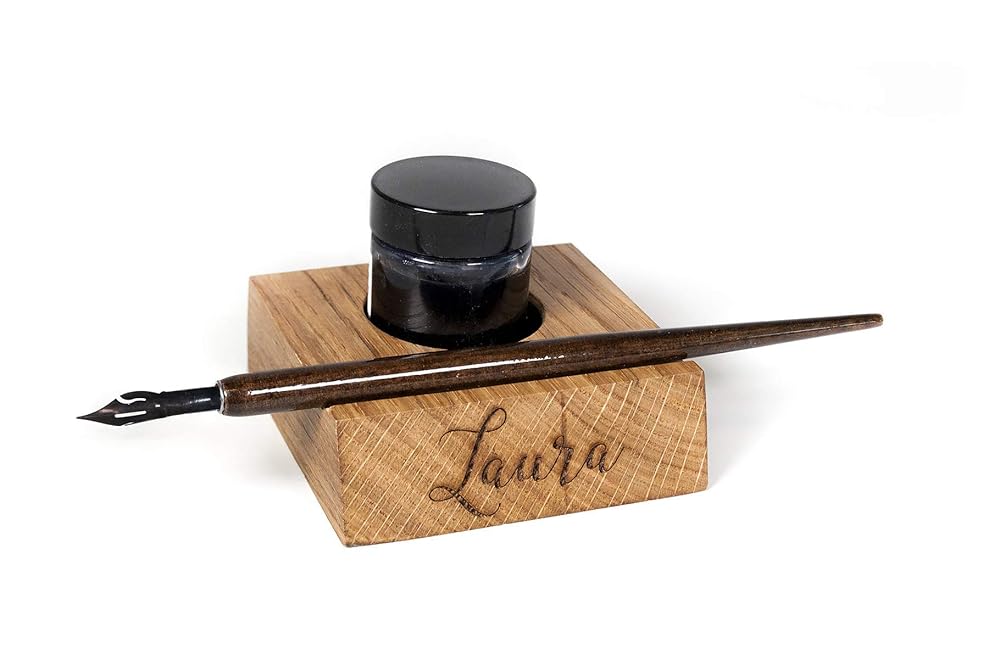 Personalised Calligraphy pen holder Calligraphy stand, ink stand, ink