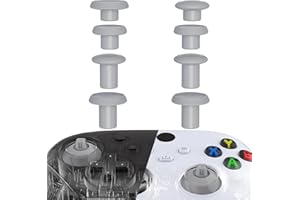 eXtremeRate ThumbsGear V2 Interchangeable Thumbstick for Xbox Core Controller, New Hope Gray 3 Height Convex and Concave Grip