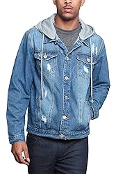 Victorious Men's Casual Layered Ripped Distressed