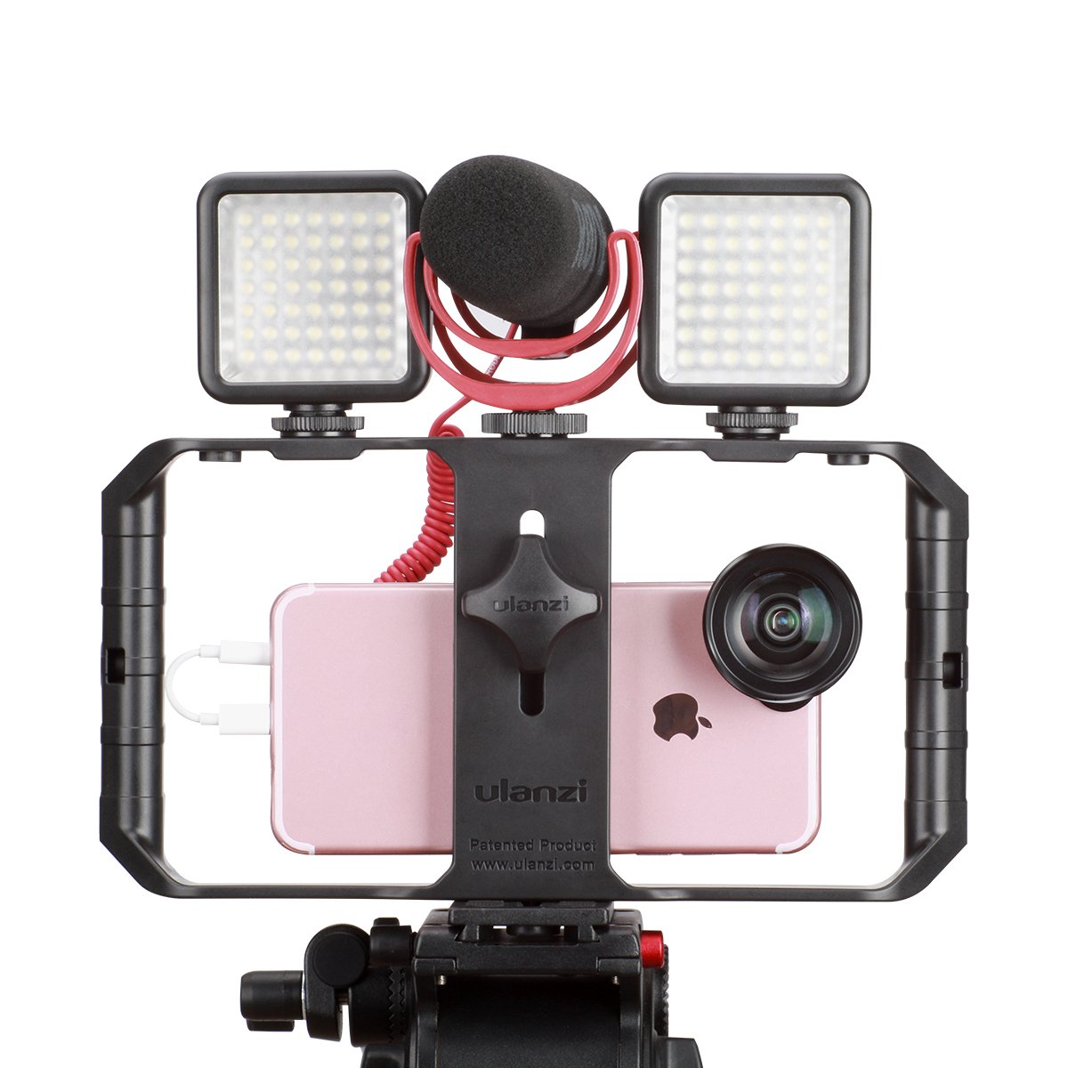 ULANZI U Rig Pro Smartphone Video Rig, iPhone Filmmaking Case, Phone Video Stabilizer Grip Tripod Mount for Videomaker Film-maker Videographer for iPhone X 8 Plus Sumsang
