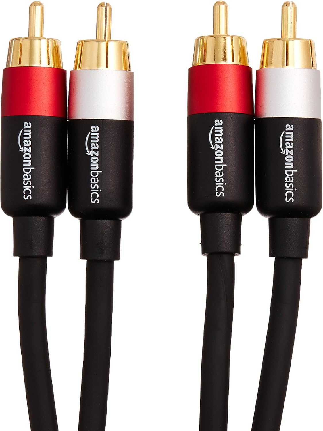 Basics 2-Male to 2-Male RCA Audio Stereo Subwoofer Cable - 15 Feet: Electronics
