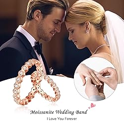SMILEST Hexagon Moissanite Full Eternity Ring for