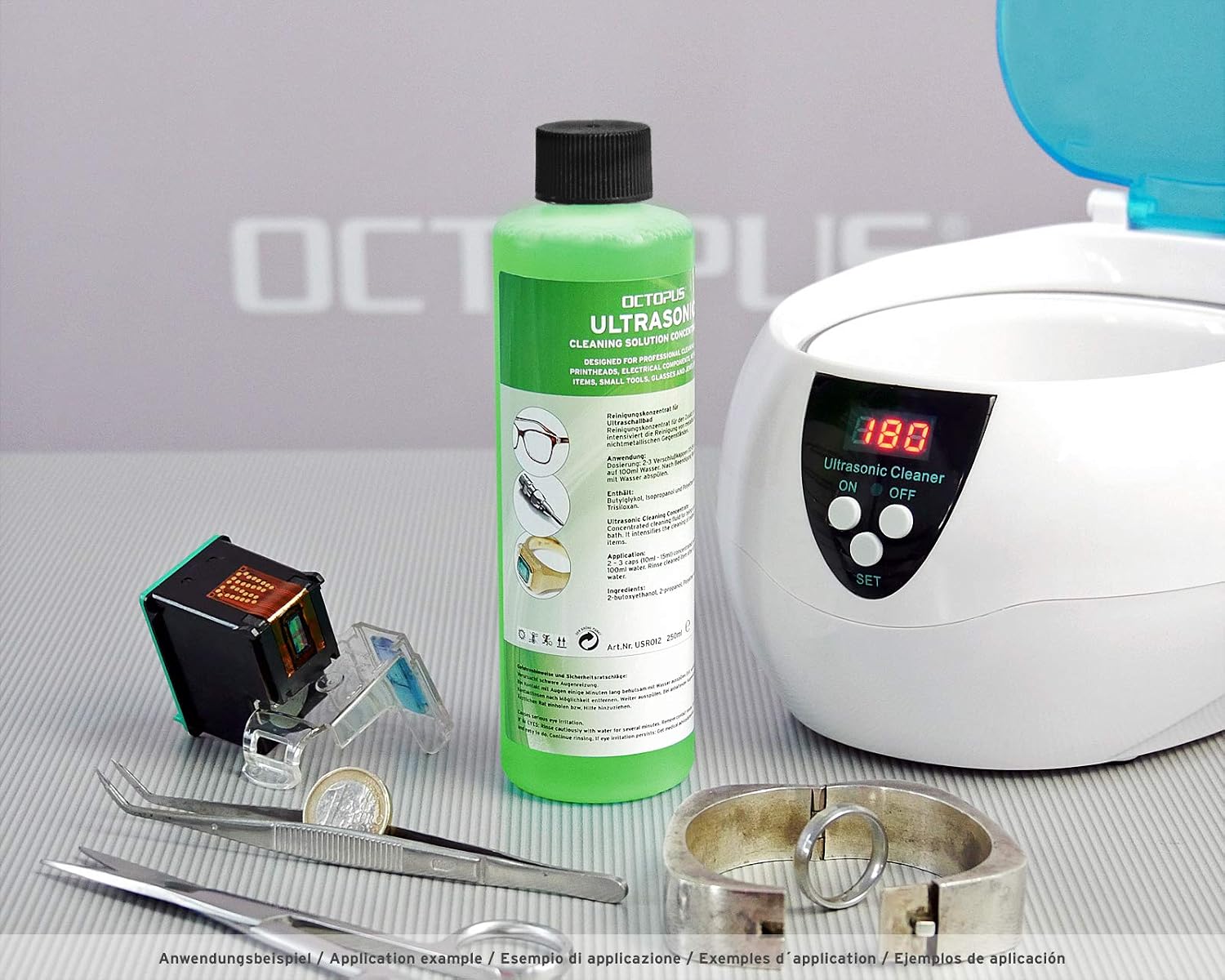OCTOPUS powerful ultrasonic cleaner, concentrate for use in ultrasonic cleaner glasses cleaner - Image 3
